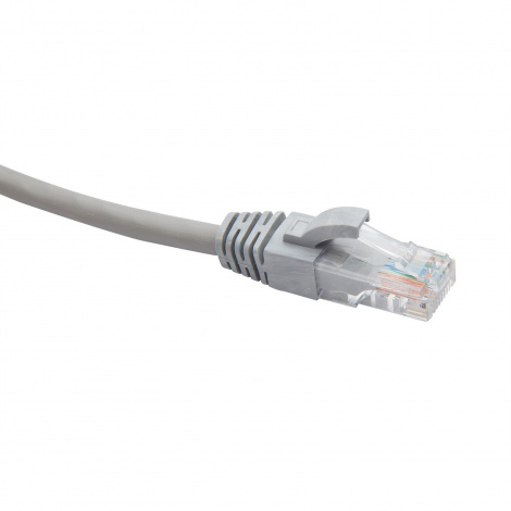 RJ45-RJ45 U/UTP Cat.6 LSZH нг(А)-HF (DR-201070), Патч-корд (коммутационный шнур) 7м, серый