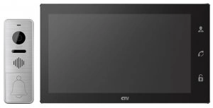 CTV-DP4106AHD B (Black/Silver) Комплект цветного видеодомофона, в составе: панель CTV-D400FHD S, монитор CTV-M4106AHD B