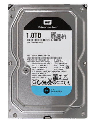 WD1002F9YZ, Жесткий диск HDD SATA-III WD SE, 1ТБ, 3.5&quot;, 7200об/мин, 128Мб