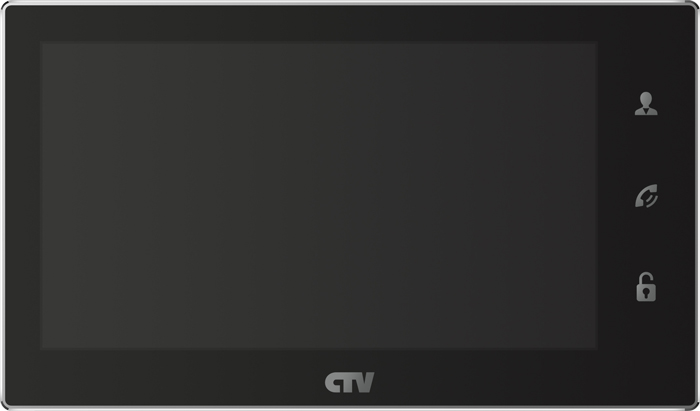 CTV-M3701 B (Black) Монитор цветного видеодомофона, 7" (touch screen)