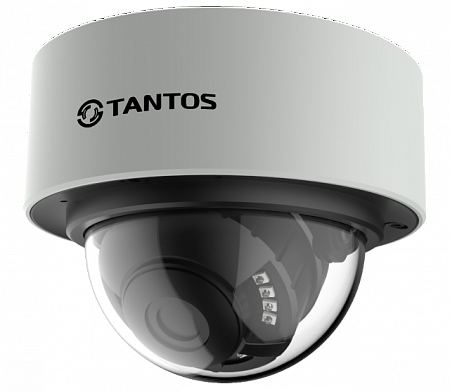 Tantos TSi - Dn226FP (3.6) 2Mp Купольная видеокамера, IP, уличная, антивандальная, 1/2.9&quot; SONY EXMOR, 1920х1080, 0.1лк(цвет)/0.01лк(ч/б)/0лк(с ИК), microSD до 128Гб, ИК - подсветка до 20м, от - 40°С до +50°С, DC12V, PoE